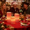 Wondise Christmas Flameless Flickering Pillar Candles with Remote Timer