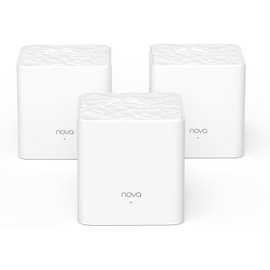 Tenda Nova Mesh WiFi System - Covers 3000 sq.ft - AC1200 Dual-Band Mesh Network for Home Internet - Parental Control - 3-Pack