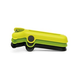 Chef'n Stack'n Peel Fruit and Vegetable Peeler Set - Multi-Colour, 3 Piece Set of Straight, Serrated and Julienne Peelers