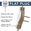 W4W, Twin Extension Cord Power Strip - 18 Foot Cord