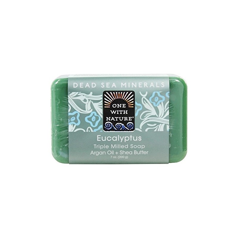One With Nature Eucalyptus Dead Sea Mineral Soap, 7 Ounce