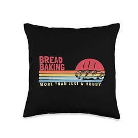 Mix Bread Making Baking Tools Supplies Kit Gifts Baking More Than a Hobby Maker Lover Bread Baker Throw Pillow, 16x16, Multicolor