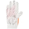 pwr grip glove (right hand)/bright, bright white/vivid orange