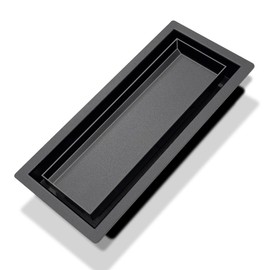 Floor Vents 4x10, Heavy Duty Steel Floor Register, 50% Higher Ventilation Performance Than Others, Sleek Modern Design, Sandtex Black Finish, Fits Tile Wood Inserts, Floor Vent Covers for Home Floor