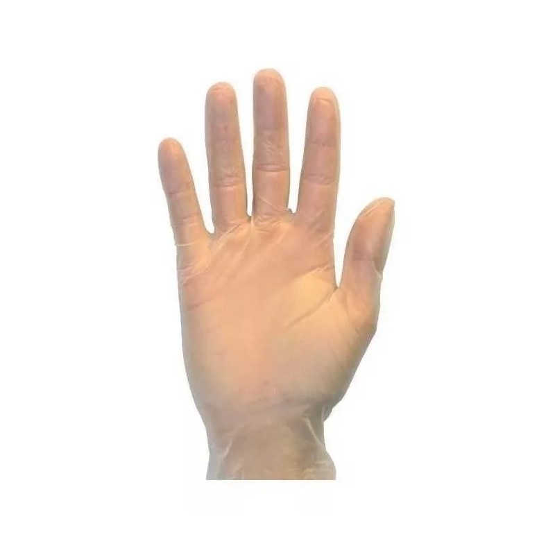Safety Zone Guantes Descartables Safety Zone GVP9-1 Color Transparente Talle