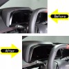 autopart2021 Carbon Fiber ABS Interior Dashboard Speedmeter Trim Frame For
