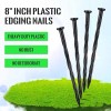 C-TechSolution 100 Pack 8 Inch Landscape Edging Stakes Plastic Garden