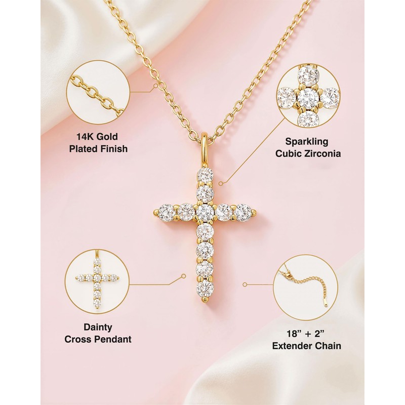 Eryuor Cross Necklace for Girls Kid 8 12 10 Year