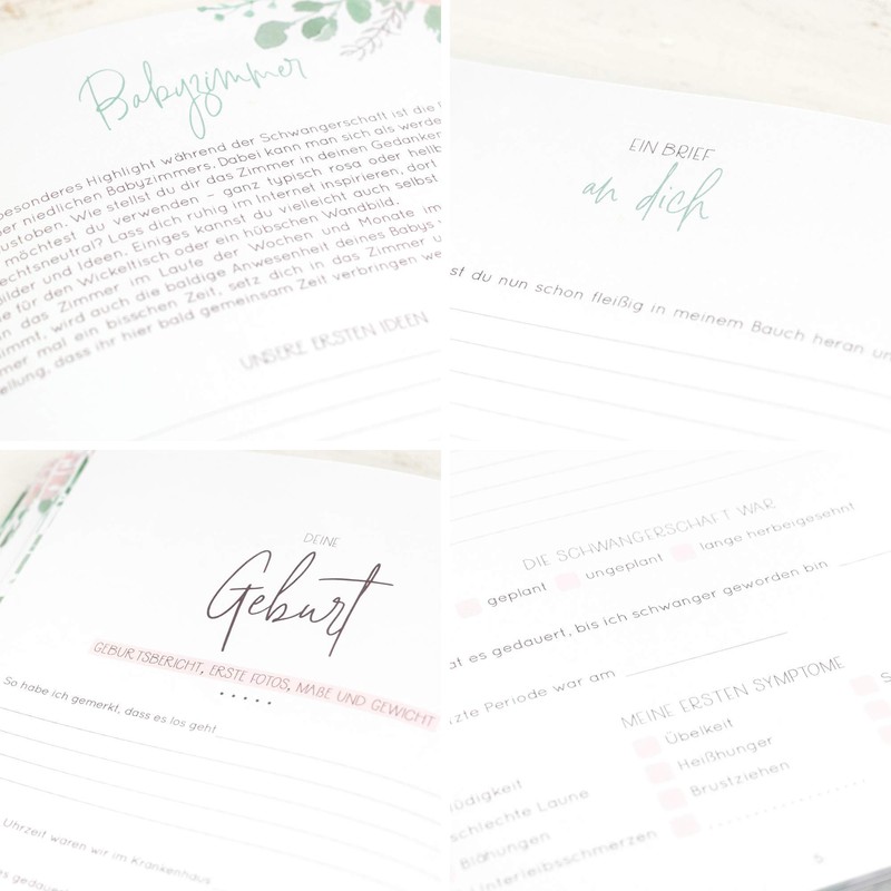 Pregnancy Diary and Planner - 40 weeks relaxed through pregnancy