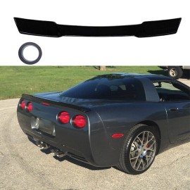 vapourparts Fit for 97-04 Corvette C5 ZR1 Extended Style Rear Trunk Wing Spoiler Gloss Black
