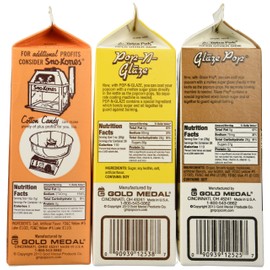 Flavacol Salt and Glaze Pop Flavoring 3 Pack