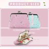 AdiStylinno 2 PCS Coin Purses, Cute Flower Print Change Purse