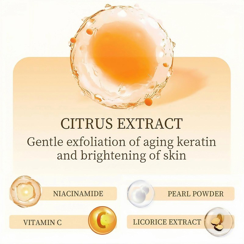 Orange Exfoliating Gel - Deep Cleansing Scrub for Face &