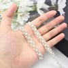 PEARLY JUN 2 Yards Pearl Beaded Trim White Bead Lace