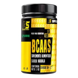Aminoácidos Hiper Sport BCAA con Glutamina en Polvo Sabor Naranja 1 kg                                                                                