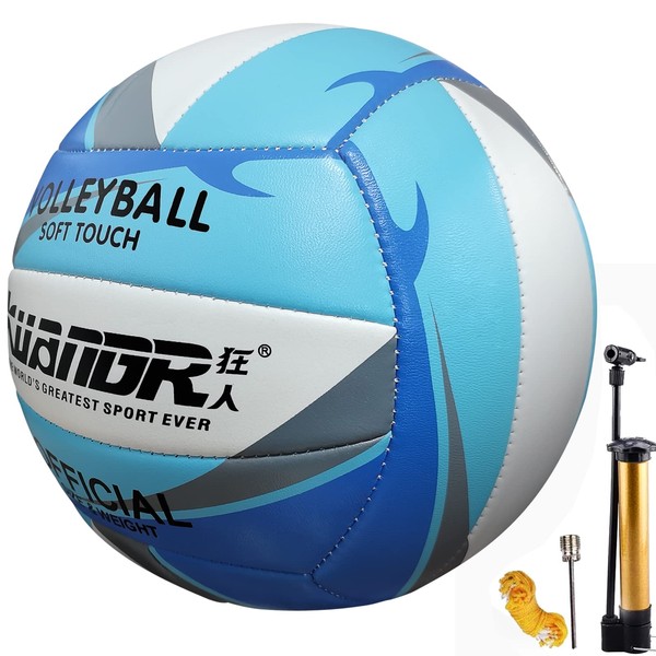 Senston Ballon de Volley pour La Plage, Doux Toucher Volleyball Officiel Taille 5 Jeu de Balle extérieur intérieur