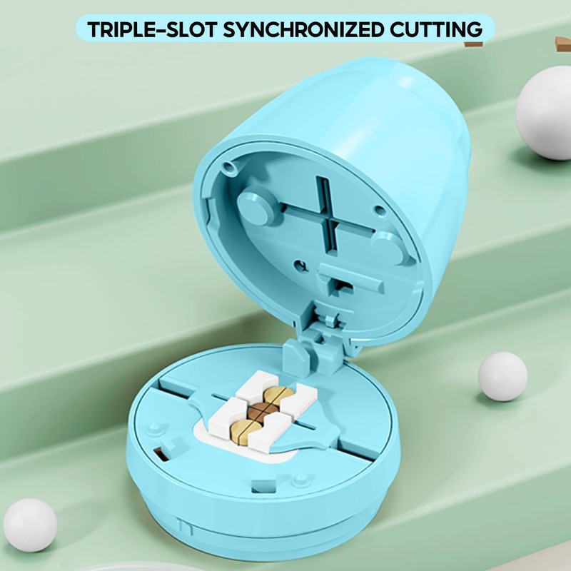 Pill Cutter 1/4 |Precision Quarter Cutter |3-SectionStorage |Crush-Free Blades |Compact