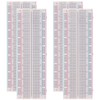 GTIWUNG 4 Stücke Breadboard Kit Lötfreies Steckbrett 830 Punkte Mini