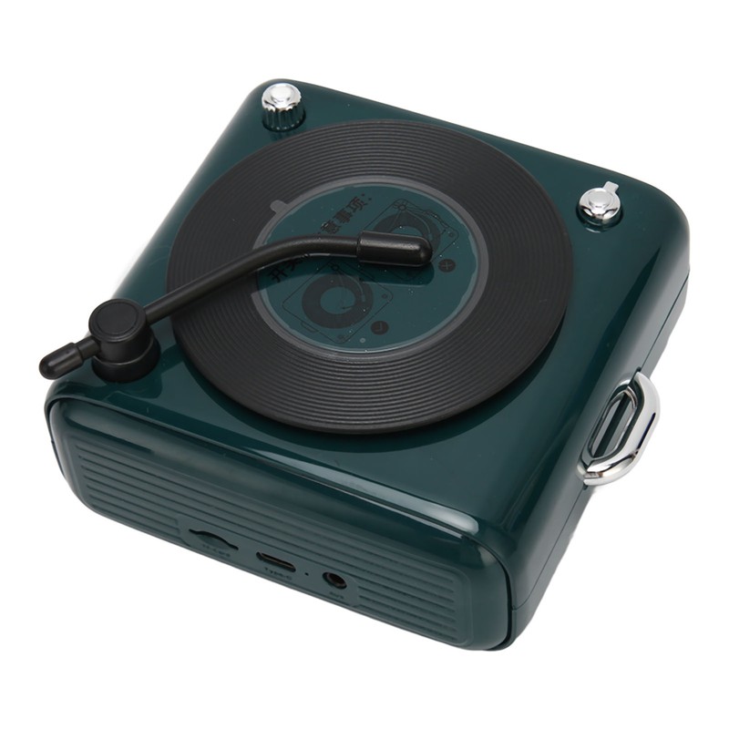 Bluetooth 5.0 Speaker Vinly Record Player Style Old Fashioned Classic