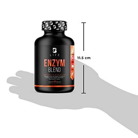 B Life Enzimas Digestivas, Probióticos, Papaya y Psyllium Husk 90 cáps