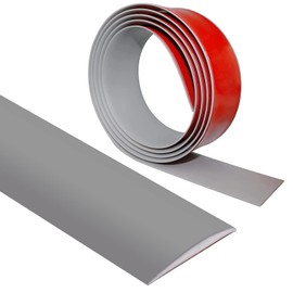 Floor Transition Strip Floor Cover Strips 1.96" Wide Self Adhesive Flooring Transitions Laminate Floor Strip Vinyl Floor Flat Divider Strip (3.28 FT, Gray)