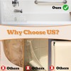 HYSSBR 2Pcs Thickened Shower Splash Guard Durable Bathtub Corner Splash