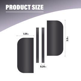 60 Pack 3.5" Magnetic Door Hinge Covers for Painting, Flexible Door Hinge Painting Covers fit for Average Residential Doors