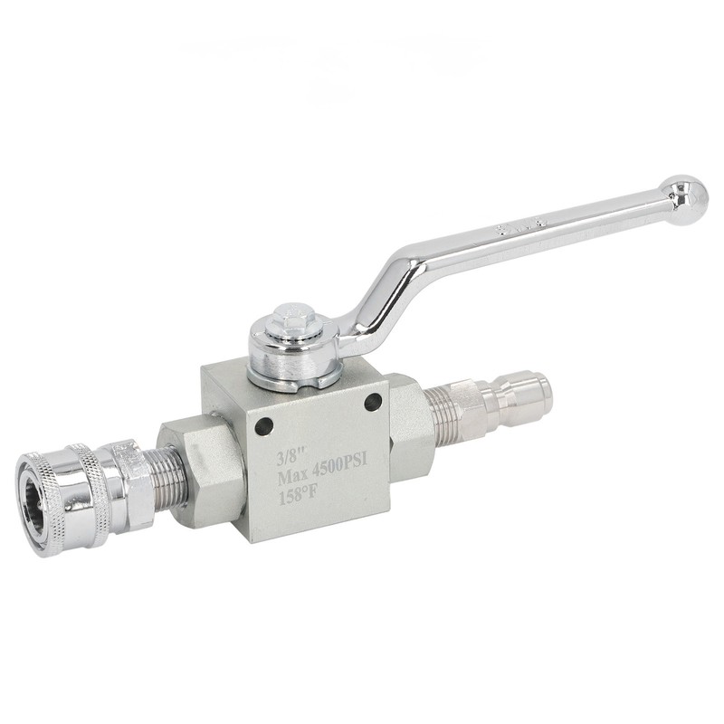 High Pressure Washer Ball Valve Kit 3/8 Male Plug Female