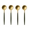 Cutipol Goa Black Gold Dessert Spoons 4P / 큐티폴 고아 블랙골드 디저트 스푼 4P