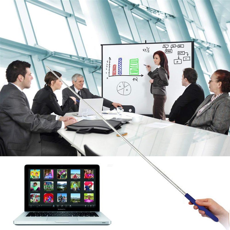 Telescopic Teachers Pointer,Teaching Pointer Stick for Classroom,Metal Hand Retractable Pointer