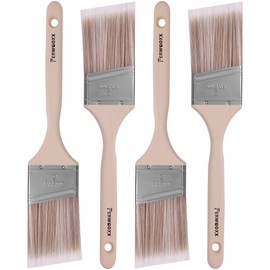 Paint Brush, 2IN Stain Brushes for Painting Walls and Fence Staining, Wooden Handle Masonry Paintbrush(4 Packs)