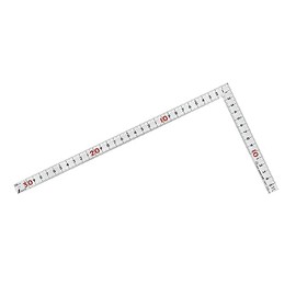 Shinwa Sokutei JIS 10647 Carpenter Measuring Measure, Same Thickness, Silver, 11.8 inches (30 cm), Front and Back