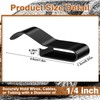 Datanly 15 Pack Trailer Frame Wire Clips Black Push-On Chassis