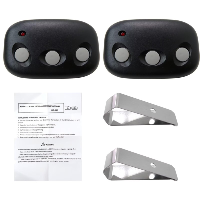 2X for MCT-3 Megacode Linear Garage Door Opener Remote LD033