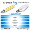 ZHENMING Updated Dimmable E12 LED Bulbs 120W 150W Incandescent Bulb