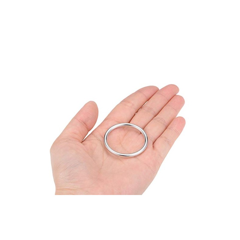 sourcing map O Ring Buckle 30mm(1.2") ID 3mm Thickness Zinc