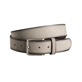 Fenix Men's Belt, Adjustable Leather Belt Celebrate Size 85 cm to 115 cm, Leather Belt Men with Buckle, 35 mm Wide, Nubuck Leather Belt, Ashen Grey