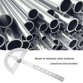 Stainless Steel Protractor, 0-180 Degrees, 15 cm, Digital Inclinometer, Protractor, Goniometer, Angle Finder, Measuring Device, Ruler (80 x 120 mm)