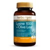 Herbs of Gold Lysine 1000 + Olive Leaf Tab X 100
