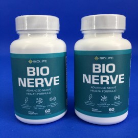 Biolife Bio Nerve Advanced Nerve Health Formula 60 Capsules (Lot of 2)