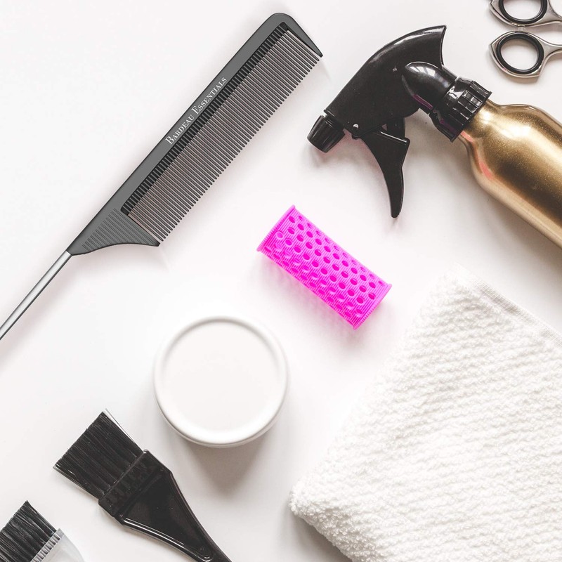 Professional 8.8 Inch Tail Comb (2 Pack) - Black Carbon