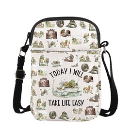 TGBJE Frogs Storybook Lover Crossbody Bag Frog And Toad Friend Gift Frog Cottagecore Messenger Bag (Today)