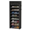 Calmootey 9 Tier Shoe Rack Organizer,Portable Shoe Shelf with Nonwoven