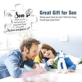 Son Gifts - Son Gifts from Mum, Gifts for Son, Touching Words Engraved Birthday Gifts for Son, Gifts Idea for Christmas, Birthday, Christmas Gifts for Son/Son Christmas Gifts