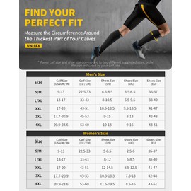 CAMBIVO Compression Socks for Women & Men 2 Pairs, Flight Socks Compression Stockings Running Socks for Calf & Ankle Support, Sports, Flying, Maternity Pregnancy, Nurses, Travel