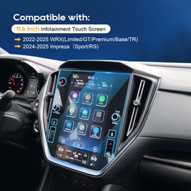 For 2025 Subaru WRX Screen Protector-2022-2025 WRX(Limited/GT/Premium/Base/TR)&2024-2025 Impreza（Sport/RS) 11.6 Inch Touchscreen [HD Glass]2025 WRX Impreza Accessories Anti-Fingerprint Tempered Glass