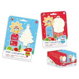 Kids Create Paint Your Own Christmas Tree Decoration Santa Snow Globe Design