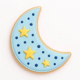 Galaxy Solar System Astronomy Cookie Cutter 7 Piece Set from The Cookie Cutter Shop - Planet, Half Moon, Star, Sun Burst, Space Ship Rocket Cookie Cutters – Tin Plated Steel Cookie Cutters