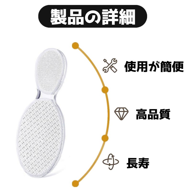 Cyiiifa かかと削り かかと 角質取り ナノガラス製 かかとケア 足 角質取り かかとやすり 角質ケア