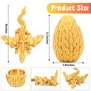 Mydhall 3D Printed Flying Dragon Egg with Articulated Dragon Inside